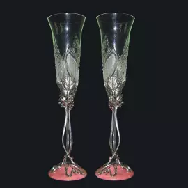 Хрустальные бокалы для вина "Модерн" на 2 персоны