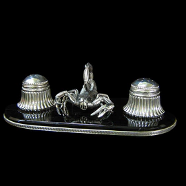 Silver salt shakers "Scorpion"