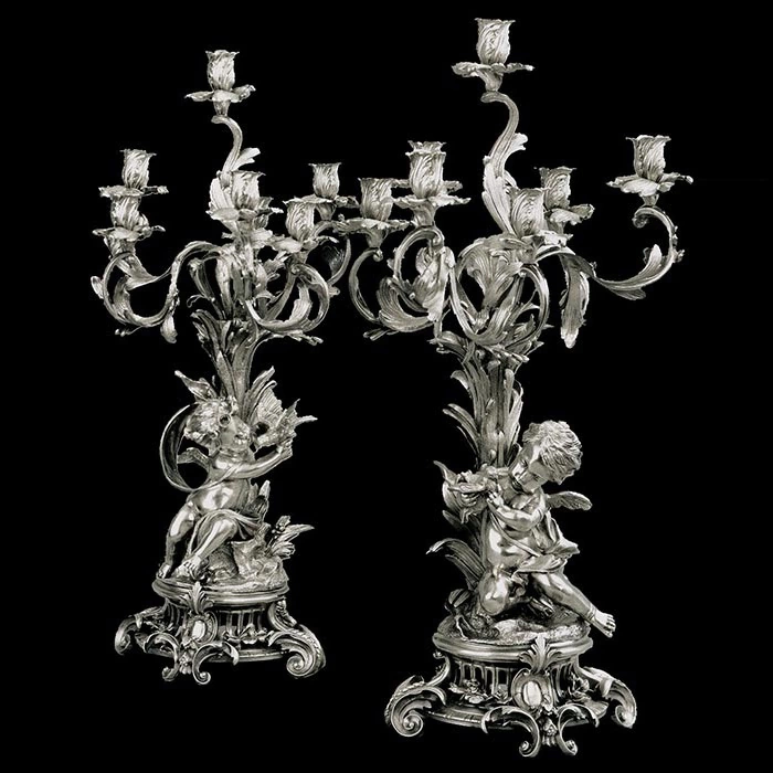 Silver-plated candelabra "Eden"