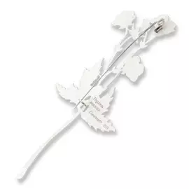 Silver brooch "Geranium of the forest" collection "Herbarium of Tatyana Polyakova"