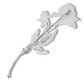 Брошь серебряная "Клевер" коллекции "Гербарий Татьяны Поляковой" Брошь серебряная "Клевер" коллекции "Гербарий Татьяны Поляковой"