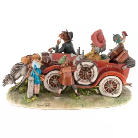 Porcelain statuette "Exhausted"