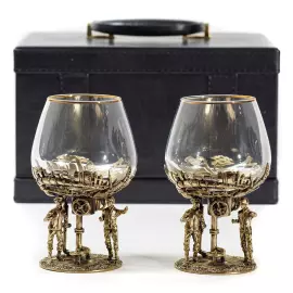 A set of glasses for cognac "Neftyaniki"
