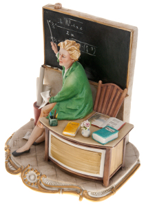 Porcelain statuette "Math Teacher"