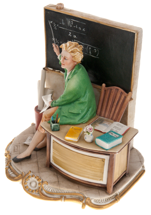 Porcelain statuette "Math Teacher"