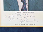 Книга и фотография с автографами 35-го президента США Джона Кеннеди и первой леди Жаклин Кеннеди, 1962 г.