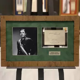 Приглашение с автографом. Аугусто Пиночет