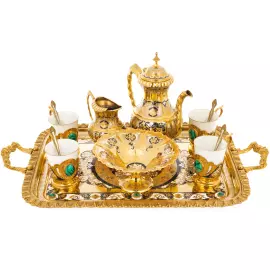 Набор для чая с кувшином "Восточный" на 4 персоны, Златоуст