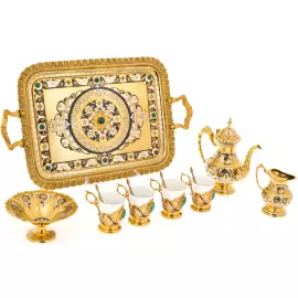Набор для чая с кувшином "Восточный" на 4 персоны, Златоуст