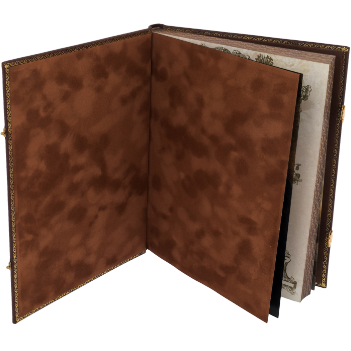 The leather-bound book "Pearls of Wisdom of all times and peoples"