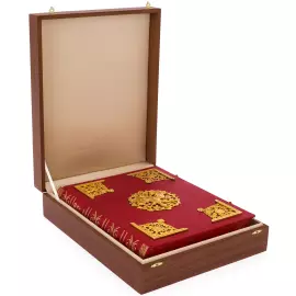 Книга в кожаном переплете "Русская культура. С древнейших времен до наших дней"