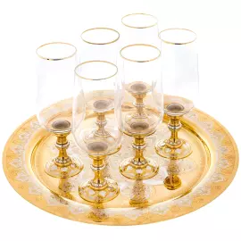 Набор для шампанского "Нарцисс" на 6 персон, Златоуст