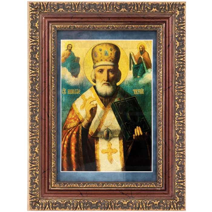 Painting on gold leaf "Saint Nicholas of Myra"