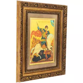 Икона на сусальном золоте "Георгий Победоносец"