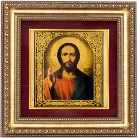Картина на сусальном золоте "Спас Вседержитель"