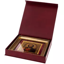 Картина на сусальном золоте "Спас Вседержитель"