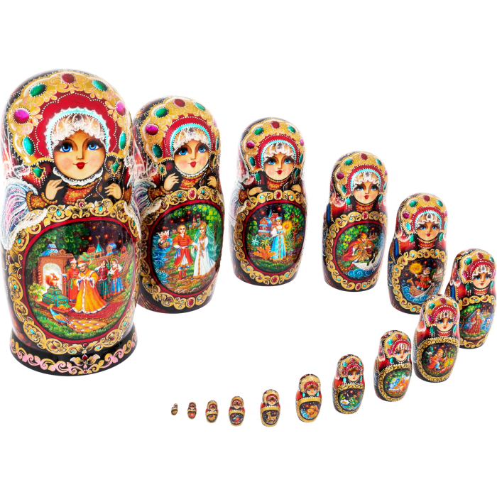 Matryoshka doll for 15 places "Fairy Tale" (33 cm)