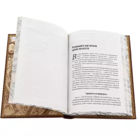 Книга в кожаном переплете "Наука успеха" Наполеон Хилл