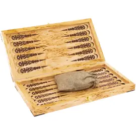 Нарды из карельской березы "Рысь" малые Нарды из карельской березы "Рысь" малые