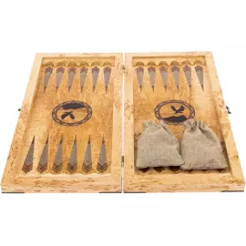 Нарды из карельской березы "Орёл"