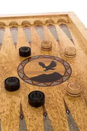 Нарды из карельской березы "Орёл"