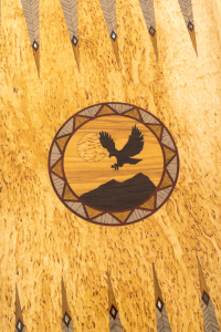 Backgammon from Karelian birch "Eagle"