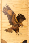 Backgammon from Karelian birch "Eagle"