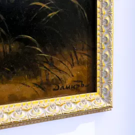 Damir Krivenko's painting "Motherboard Mining"