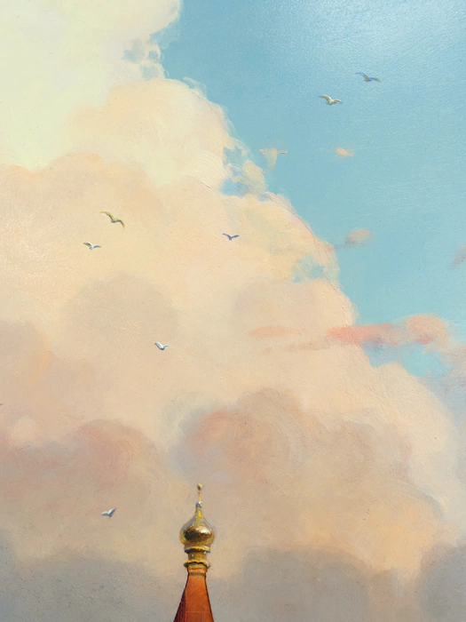 Damir Krivenko's painting "Wifi on Red Square"