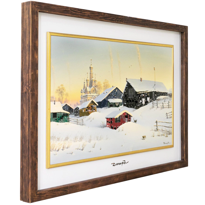 Damir Krivenko's painting "Wifi in the village"