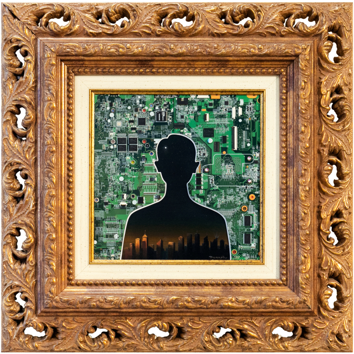 Damir Krivenko's painting "Hacker"