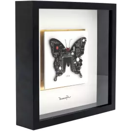 Damir Krivenko's painting "Butterfly" in a black frame