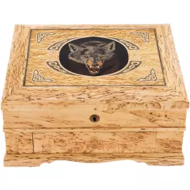 Набор для чистки оружия из карельской березы "Волк"