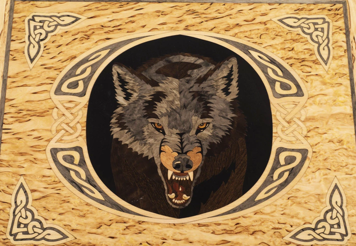 A set for cleaning weapons made of Karelian birch "Wolf"