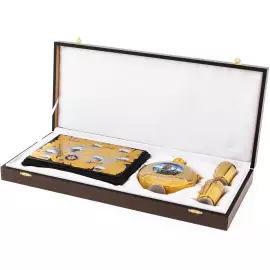 Набор водочный с флягой "Морской" на 2 персоны, 4 персоны, Златоуст