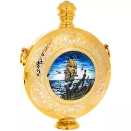 Набор водочный с флягой "Морской" на 2 персоны, 4 персоны, Златоуст