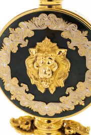 Набор фляга с рюмками "Лев" на 2 персоны, Златоуст