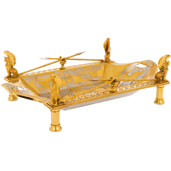 Fruit bowl "Chariot" Zlatoust