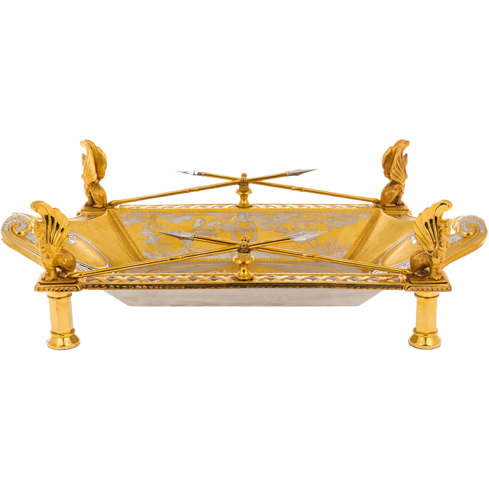 Fruit bowl "Chariot" Zlatoust