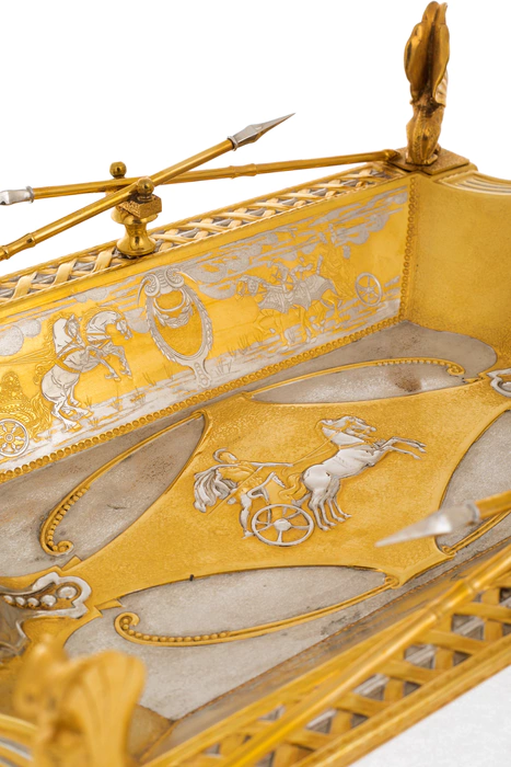 Fruit bowl "Chariot" Zlatoust