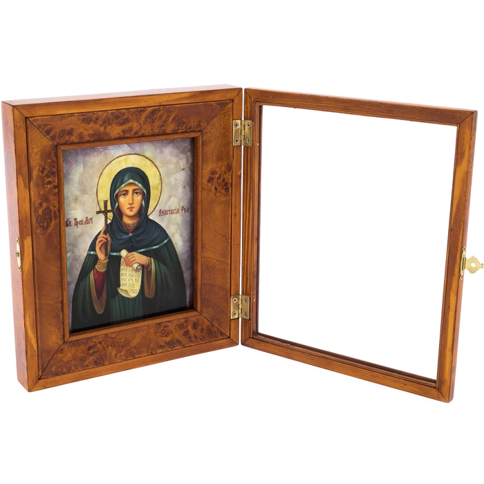 Icon on mother-of-pearl "Saint Anastasia"