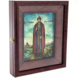 Икона на перламутре "Святой Игорь"