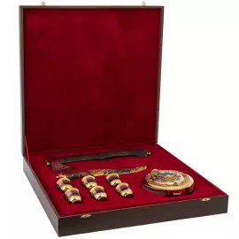 Eagle and Wolf hunting set with an axe, Zlatoust