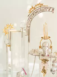 Эксклюзивная настольная композиция "Кукла сидящая"