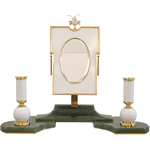 Эксклюзивный женский настольный набор "Зеркало" из нефрита