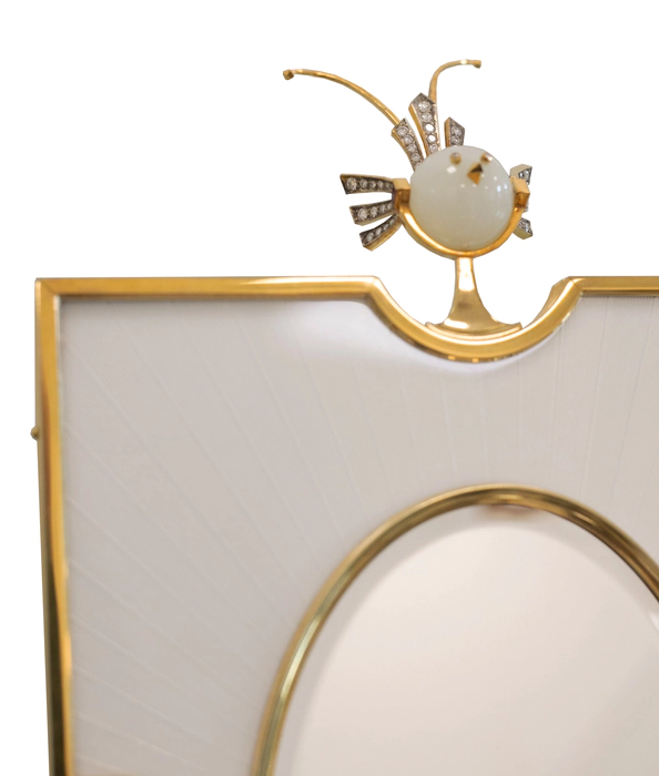 Exclusive women's table set "Mirror" made of jade