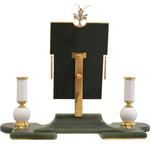 Эксклюзивный женский настольный набор "Зеркало" из нефрита