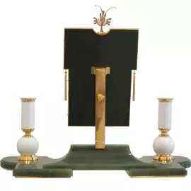 Эксклюзивный женский настольный набор "Зеркало" из нефрита