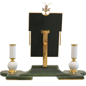 Эксклюзивный женский настольный набор "Зеркало" из нефрита