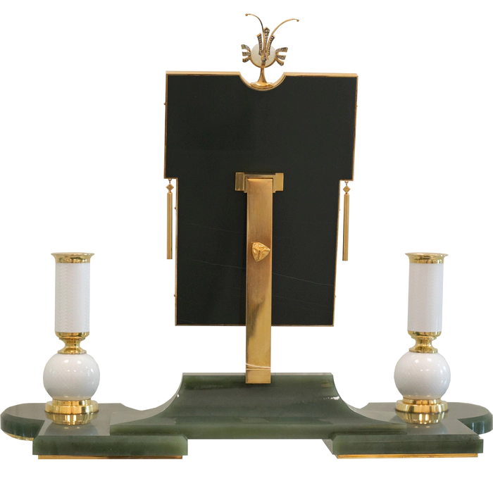 Exclusive women's table set "Mirror" made of jade